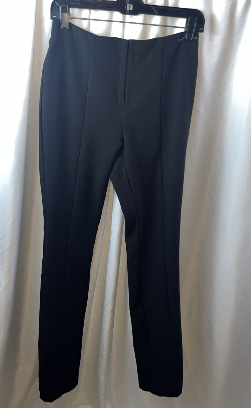 Calvin Klein Jeans Women’s Pointe Logo Black Dress Pants Size M Carrer